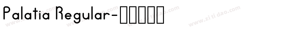 Palatia Regular字体转换